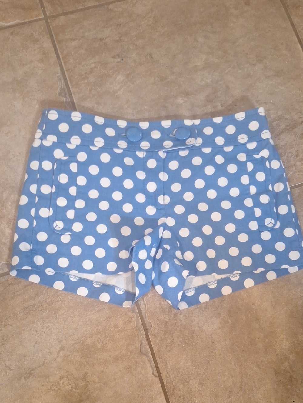 J. Crew Blue polka dot shorts Sz 4